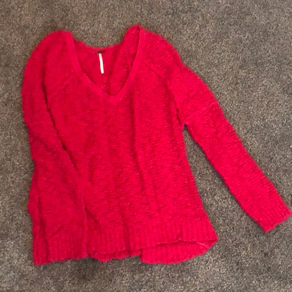 Free People V neck sweater